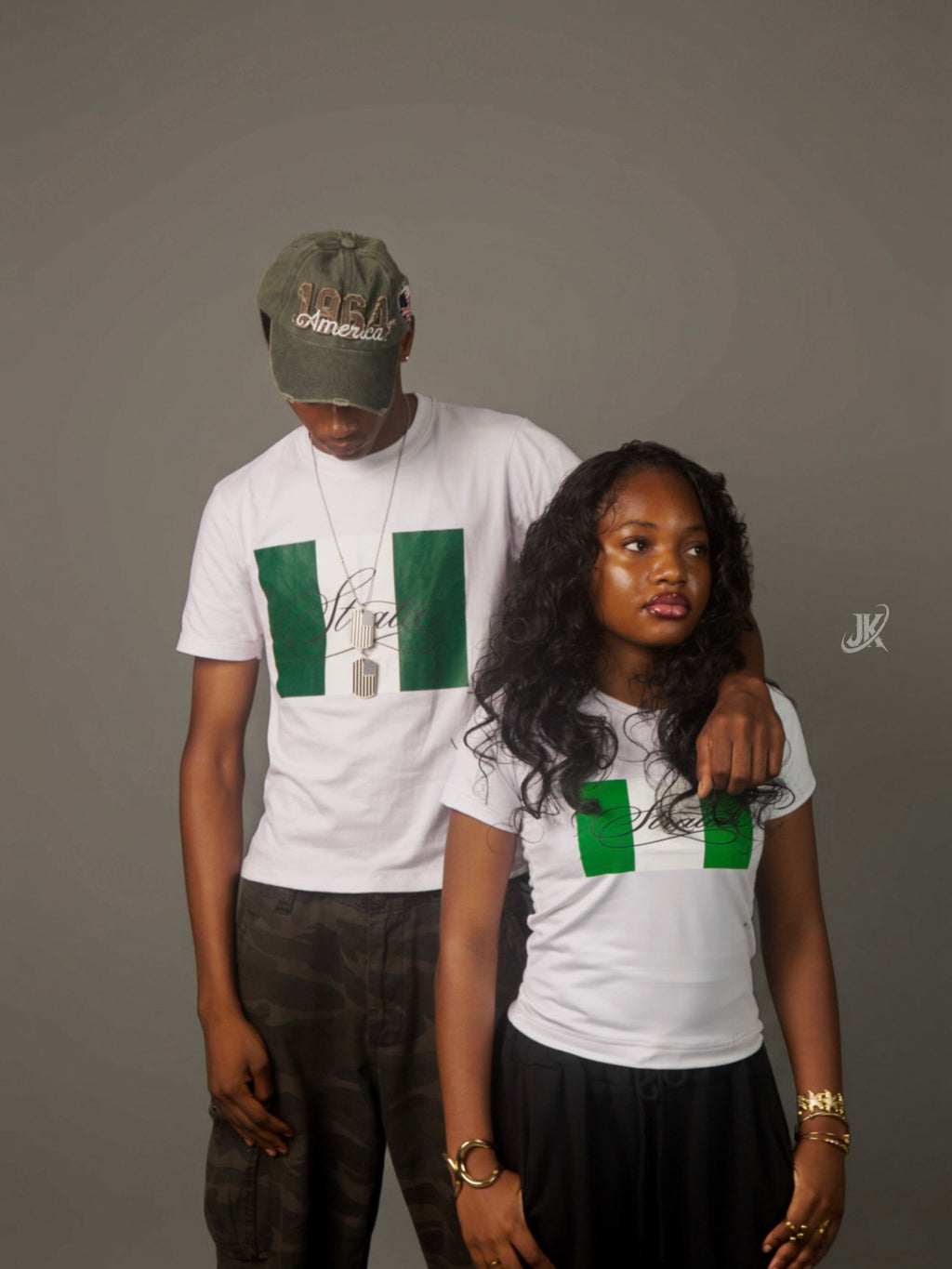Strata Flag Tee White
