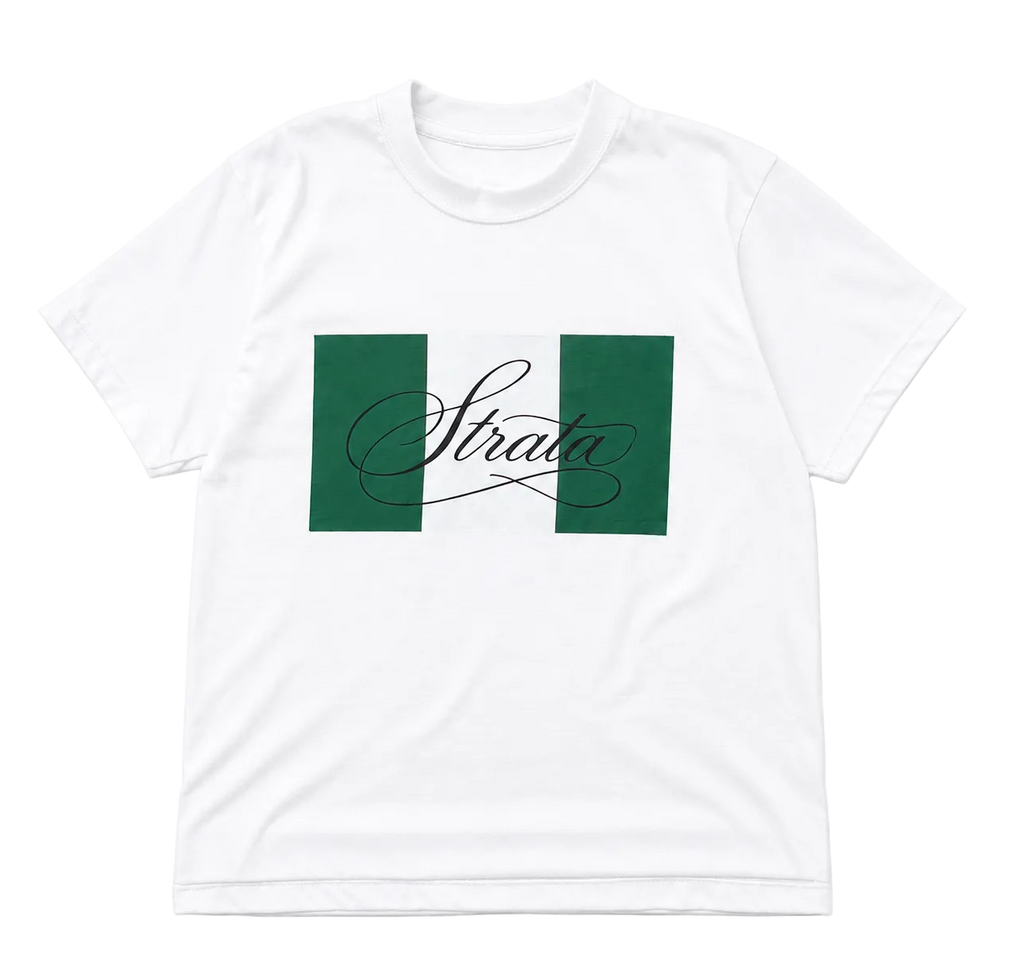 Strata Flag Tee White