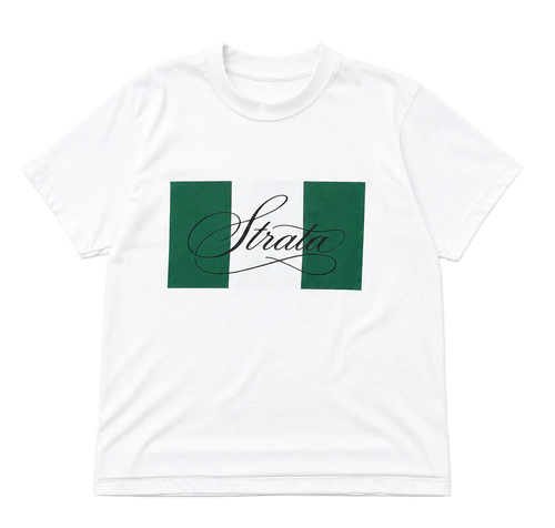Strata Flag Tee White