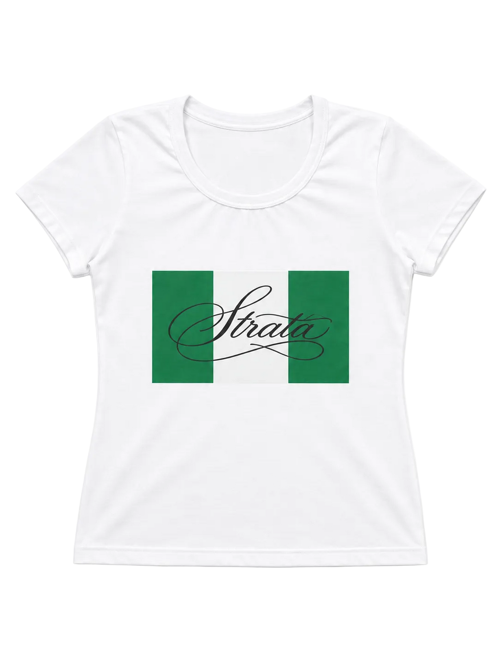 Strata Baby Tee White