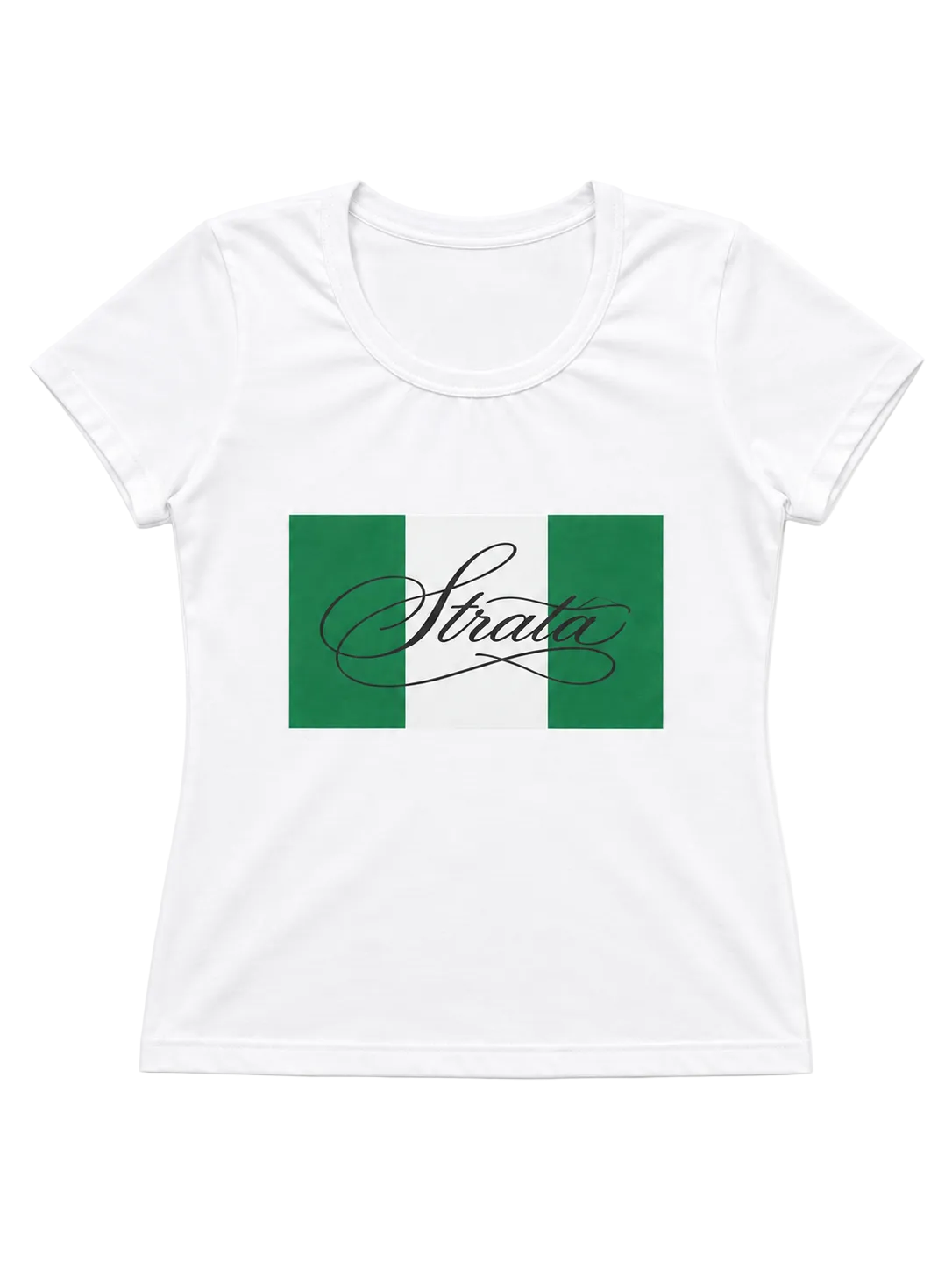 Strata Baby Tee White