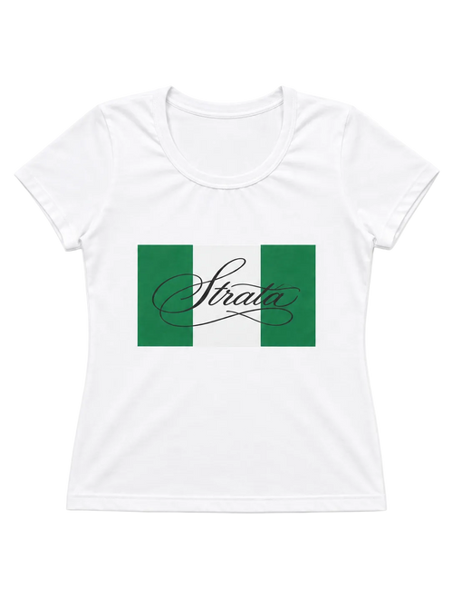 Strata Baby Tee White