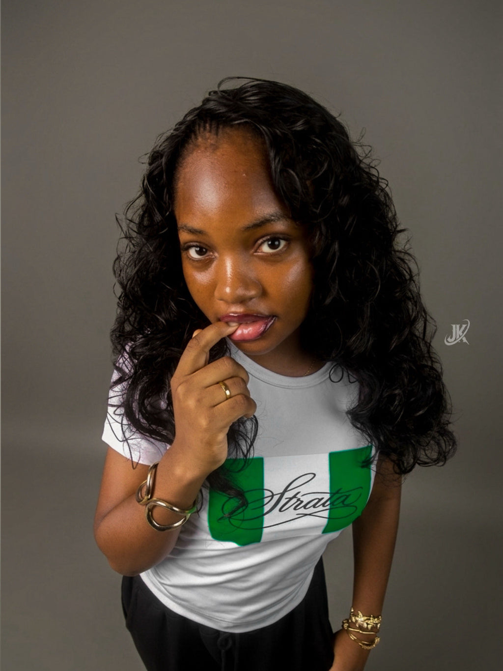 Strata Baby Tee White