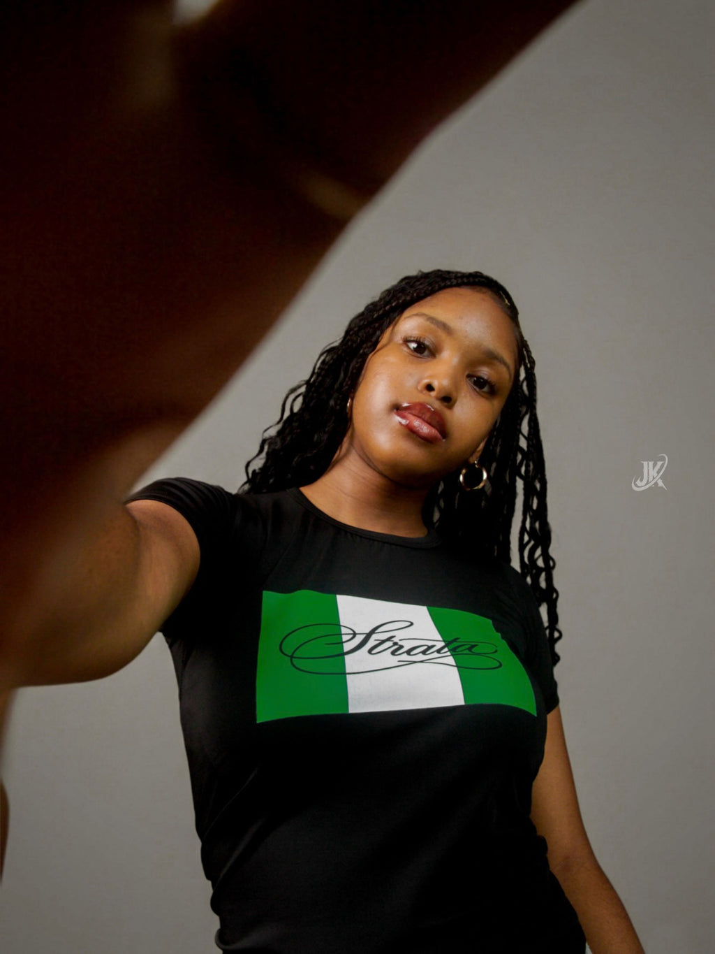 Strata Baby Tee Black