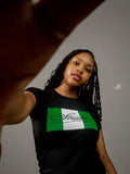 Strata Baby Tee Black